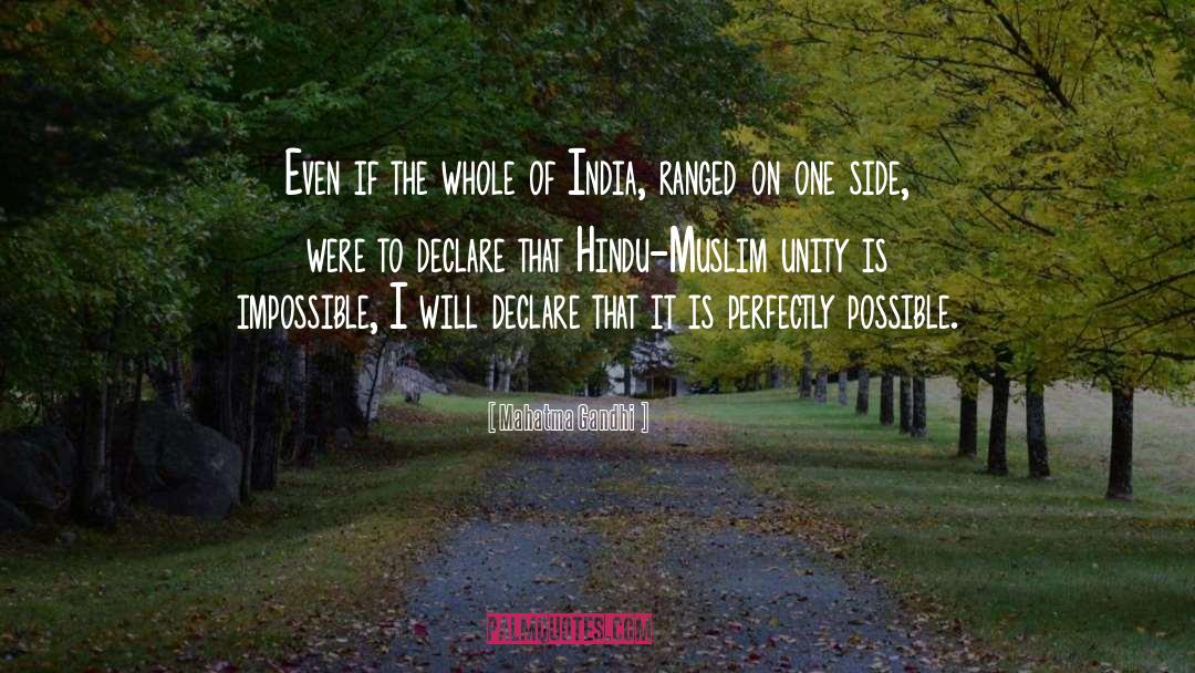 Hindu Muslim Peace quotes by Mahatma Gandhi