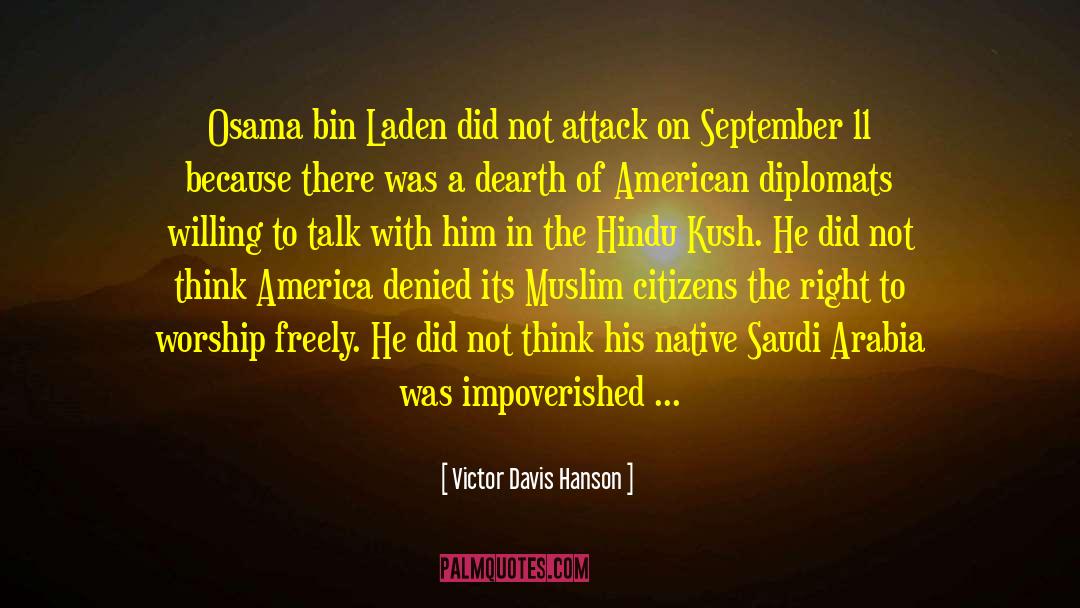 Hindu Muslim Peace quotes by Victor Davis Hanson