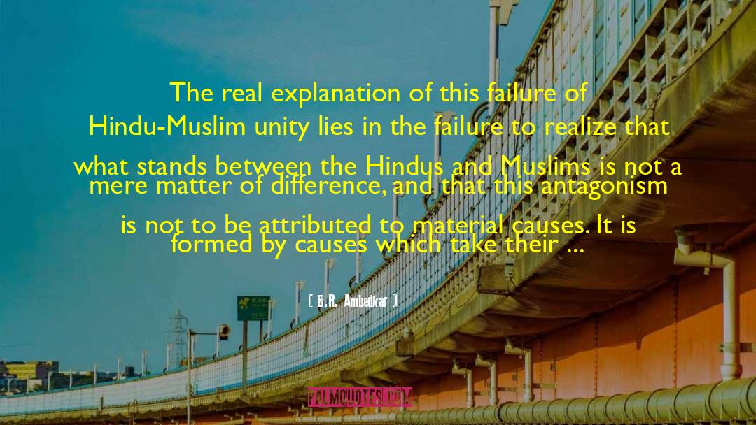 Hindu Muslim Unity quotes by B.R. Ambedkar