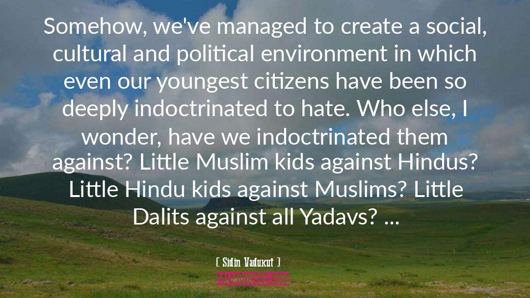 Hindu Muslim Unity quotes by Sidin Vadukut