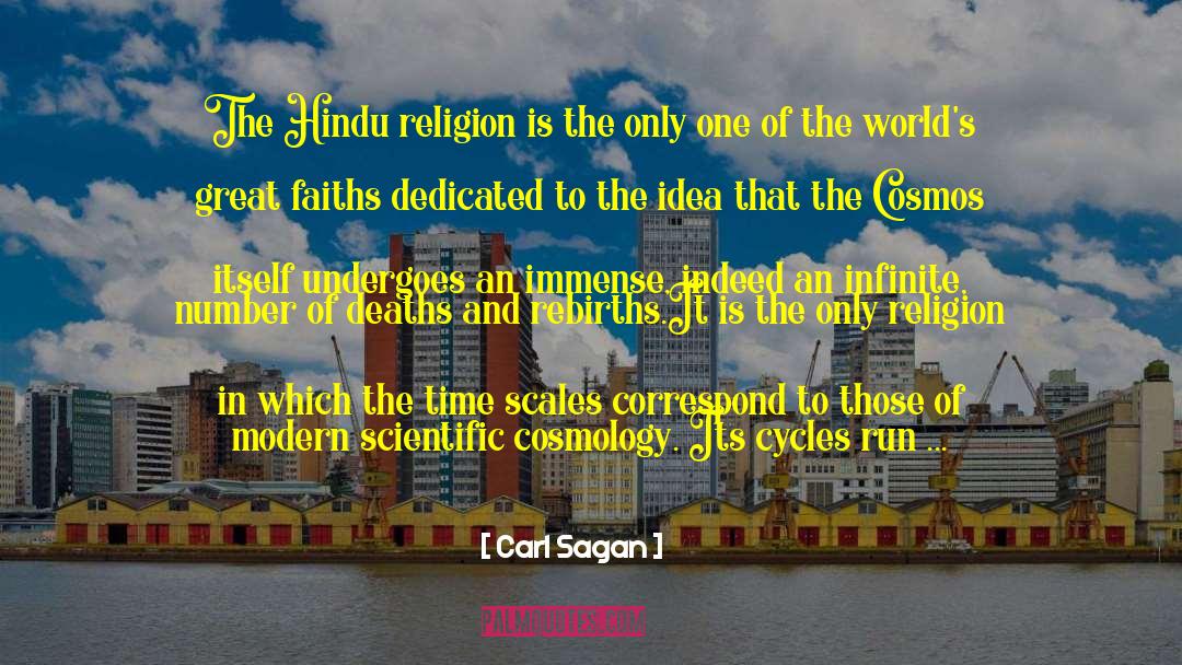 Hindu Religion quotes by Carl Sagan