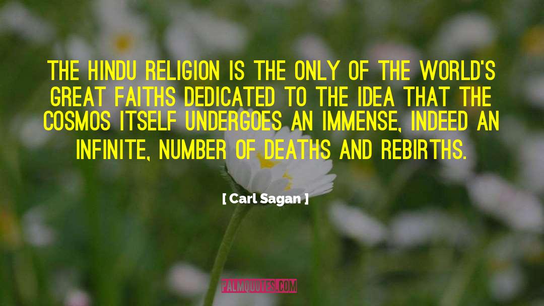 Hindu Religion quotes by Carl Sagan