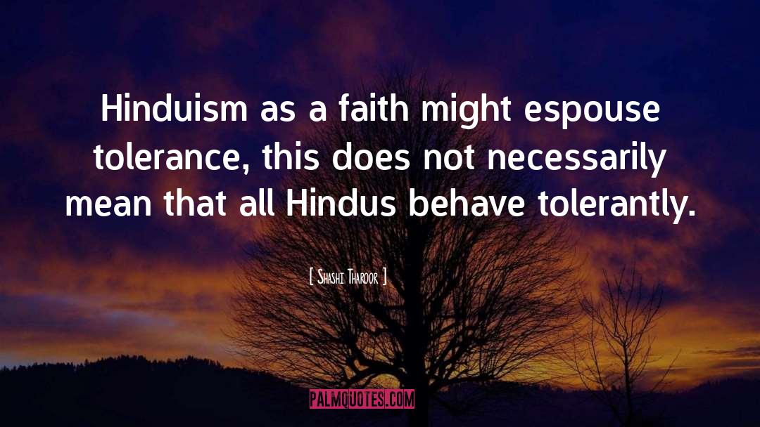 Hinduism quotes by Shashi Tharoor