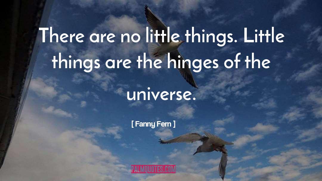 Hinges quotes by Fanny Fern
