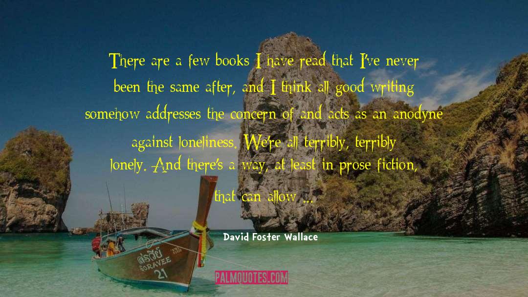 Hint Fiction quotes by David Foster Wallace
