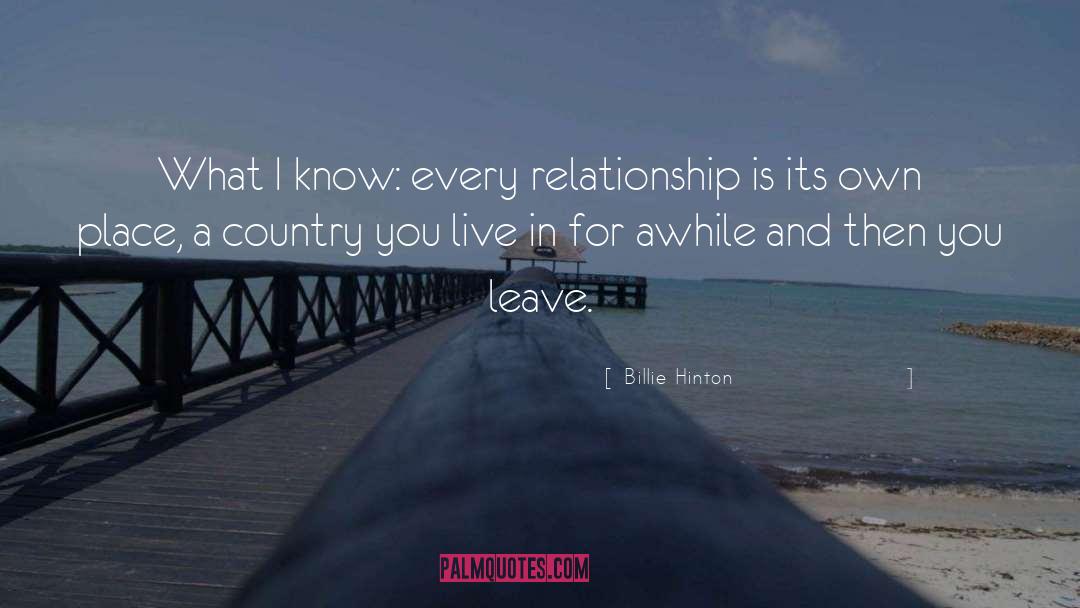 Hinton quotes by Billie Hinton