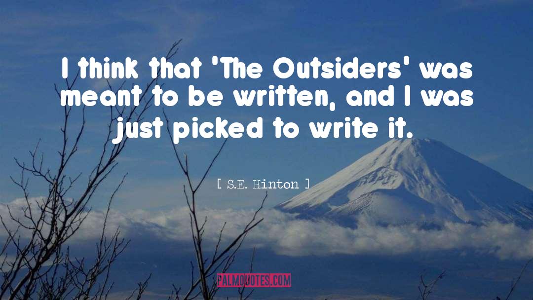 Hinton quotes by S.E. Hinton