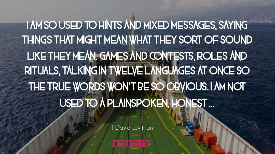 Hints quotes by David Levithan