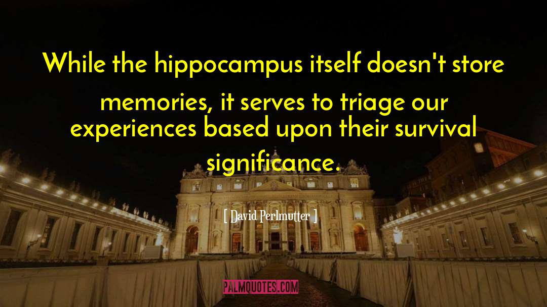 Hippocampus quotes by David Perlmutter