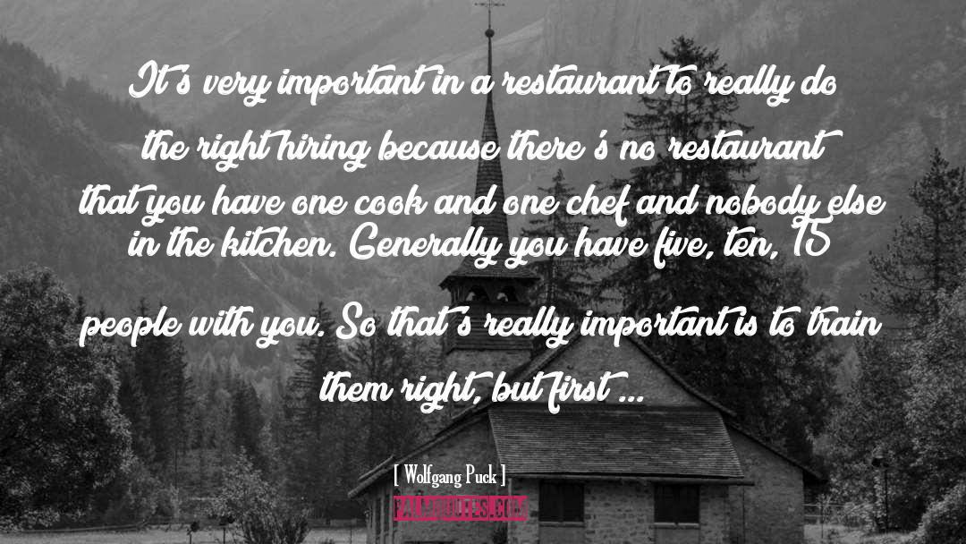 Hiring quotes by Wolfgang Puck