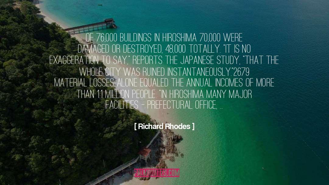 Hiroshima And Nagasaki quotes by Richard Rhodes