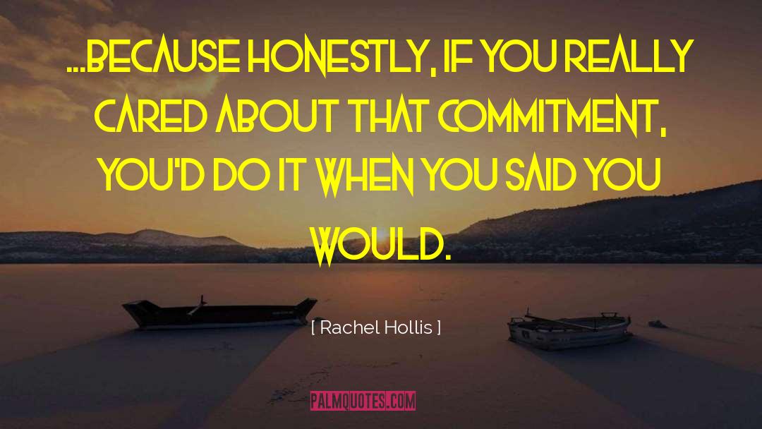 His Commitment quotes by Rachel Hollis