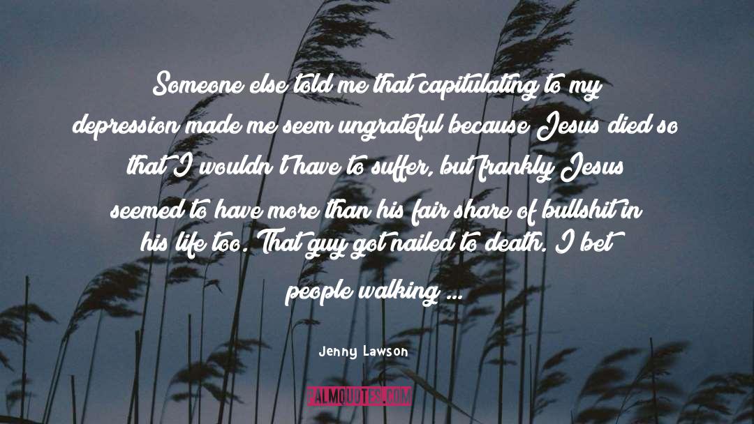 His Fair Assassin quotes by Jenny Lawson