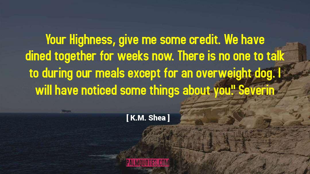 His Highness quotes by K.M. Shea