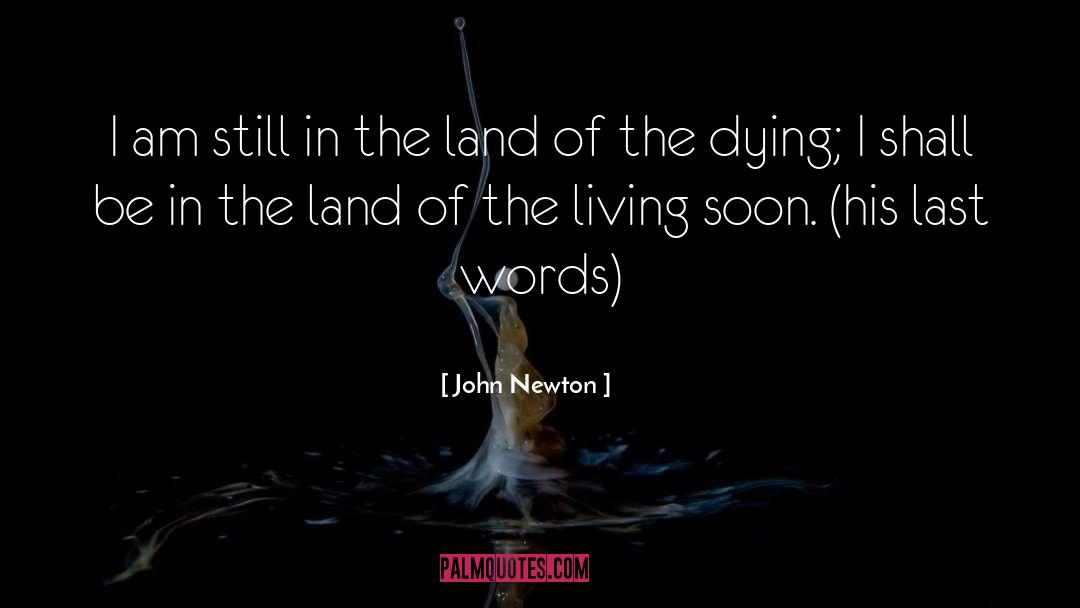 His Last Words quotes by John Newton