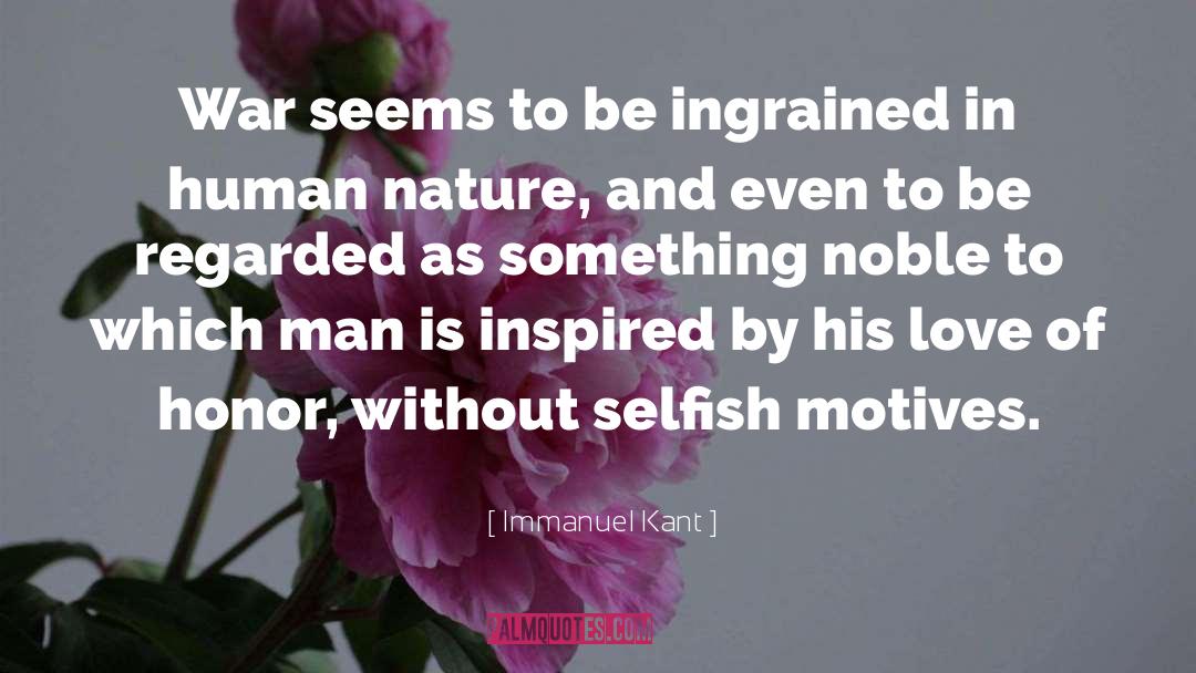 His Love quotes by Immanuel Kant