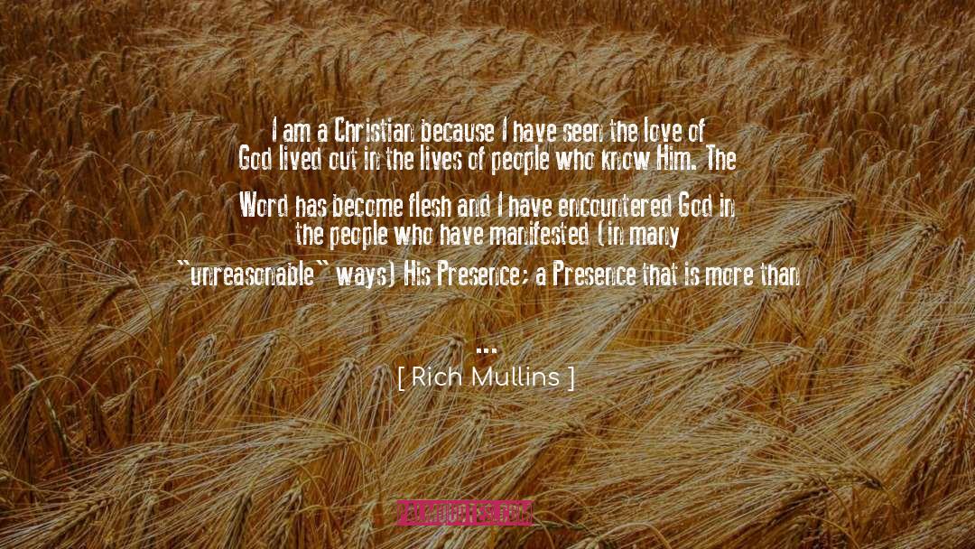 His Presence quotes by Rich Mullins