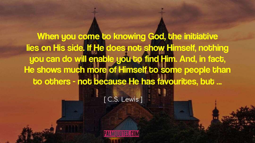 His Side quotes by C.S. Lewis