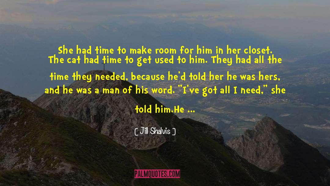 His Word quotes by Jill Shalvis