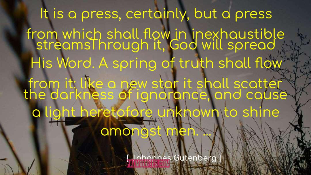 His Word quotes by Johannes Gutenberg