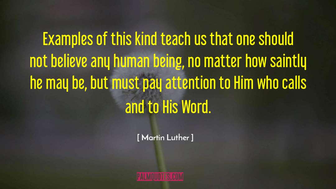 His Word quotes by Martin Luther