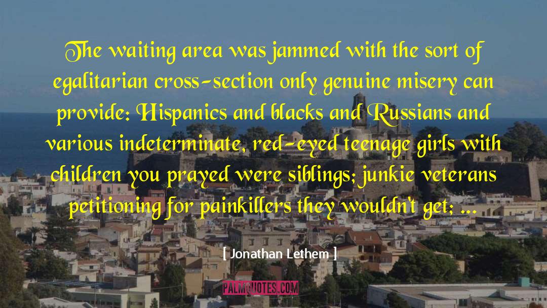 Hispanics quotes by Jonathan Lethem