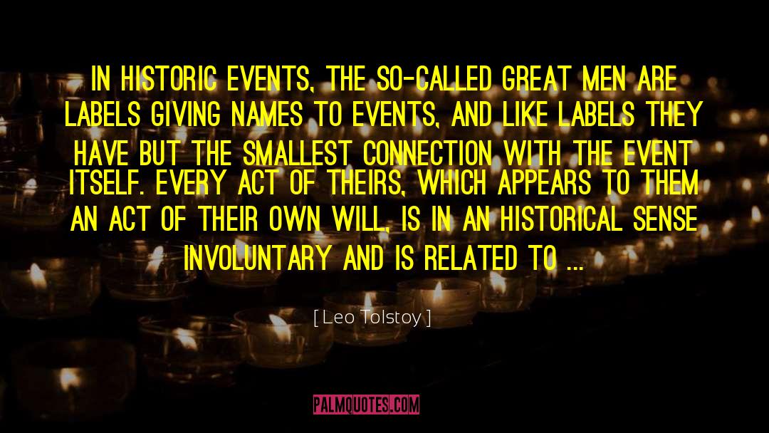 Historic quotes by Leo Tolstoy