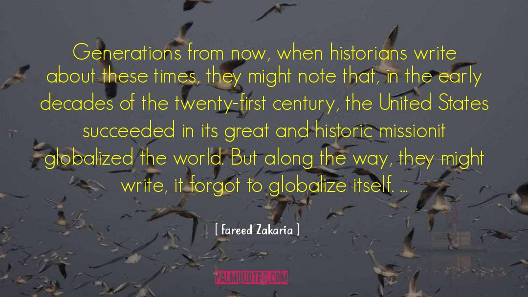 Historic quotes by Fareed Zakaria
