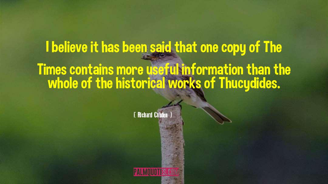 Historical Ecology quotes by Richard Cobden