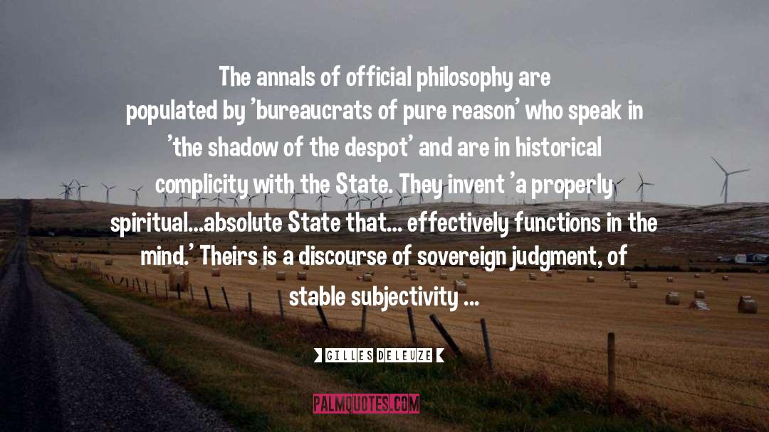 Historical Fuction quotes by Gilles Deleuze