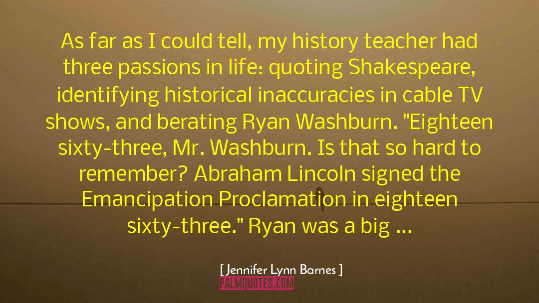 History Class quotes by Jennifer Lynn Barnes