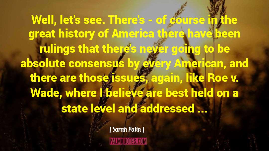 History Of America quotes by Sarah Palin