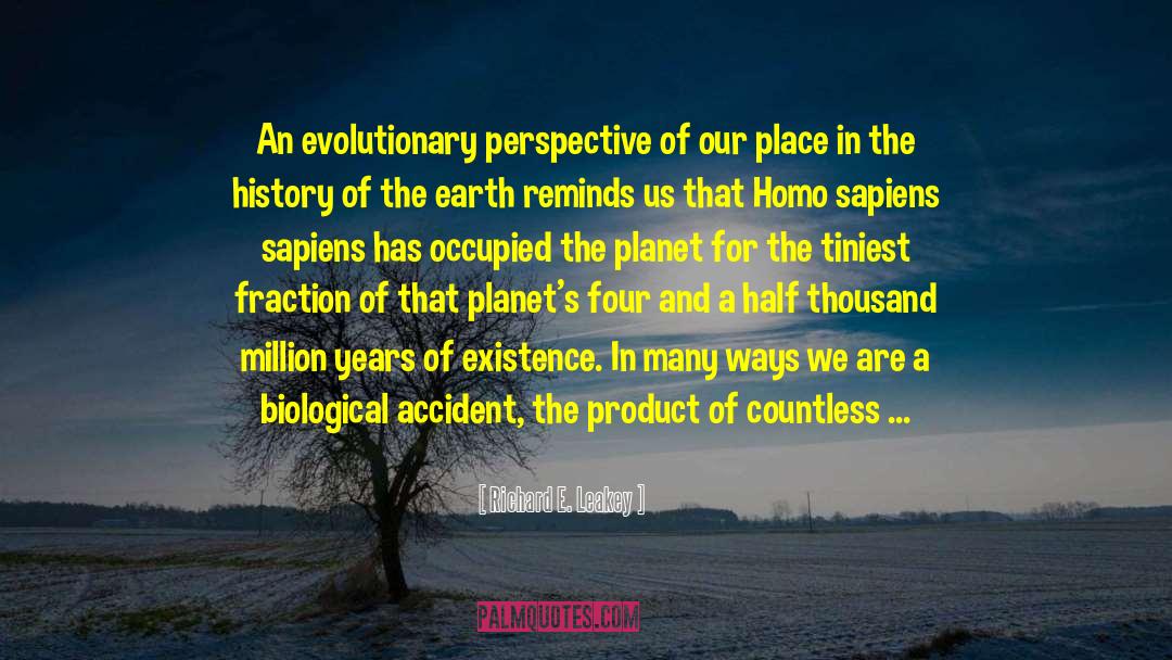 History Of The Earth quotes by Richard E. Leakey