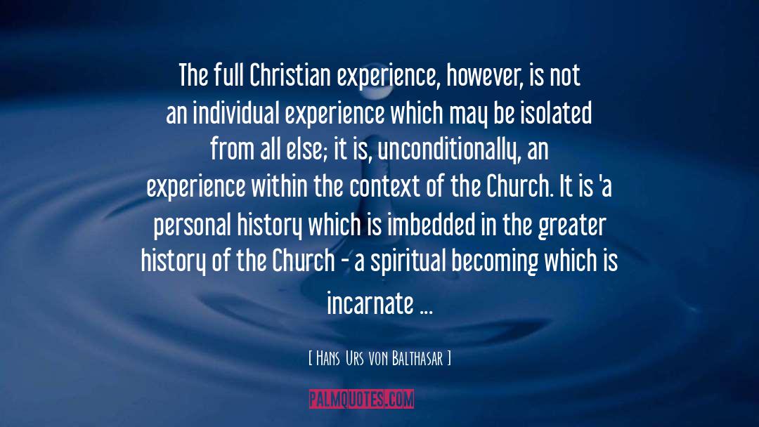 History Teacher quotes by Hans Urs Von Balthasar