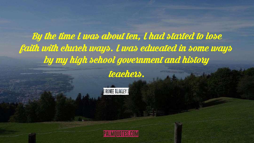 History Teacher quotes by Ronee Blakley