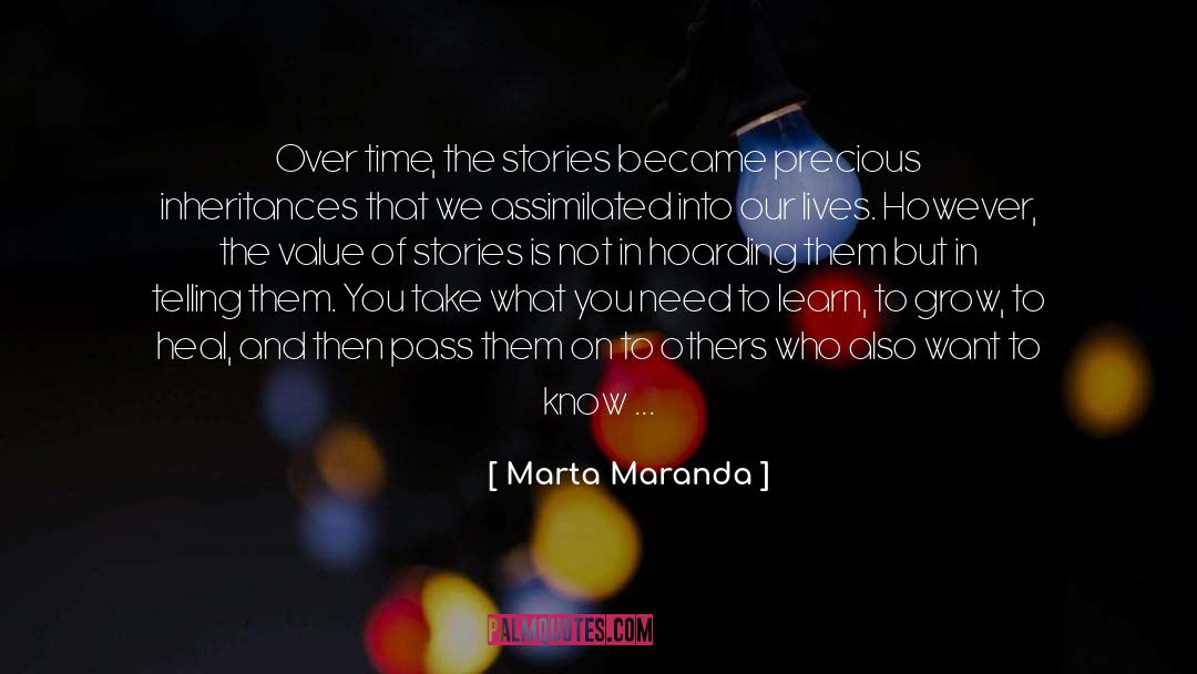 Hoarding quotes by Marta Maranda