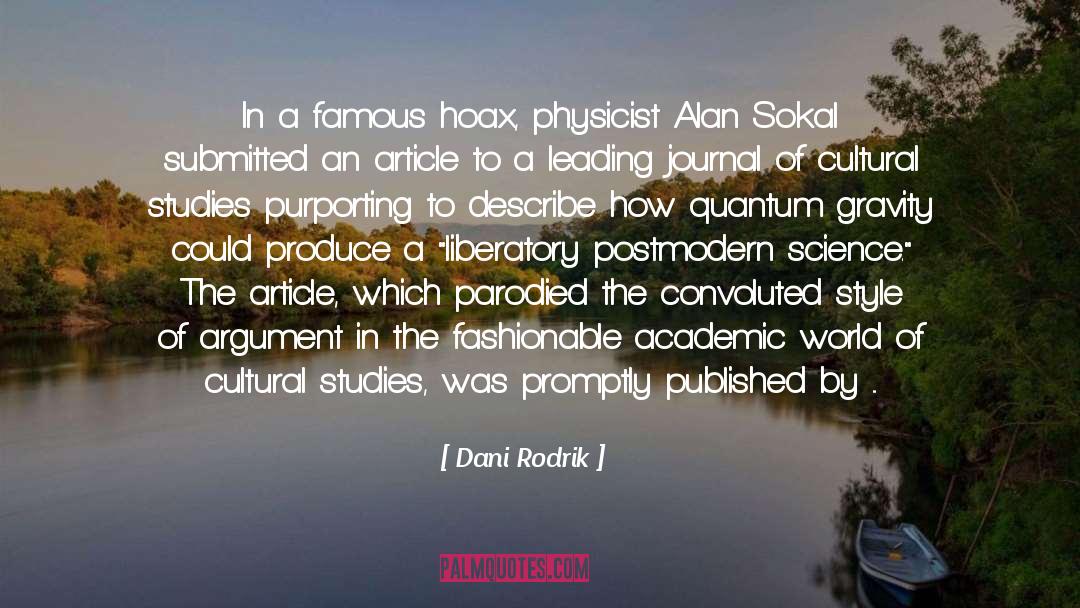 Hoax quotes by Dani Rodrik