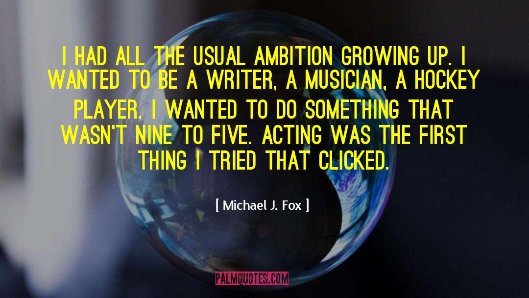 Hockey Player quotes by Michael J. Fox