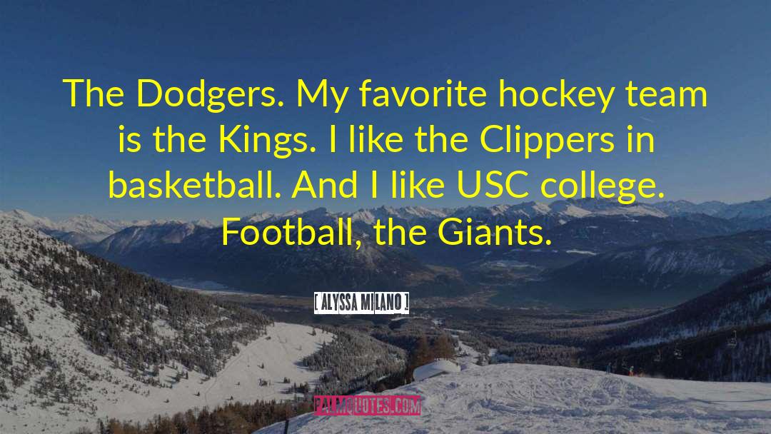 Hockey quotes by Alyssa Milano