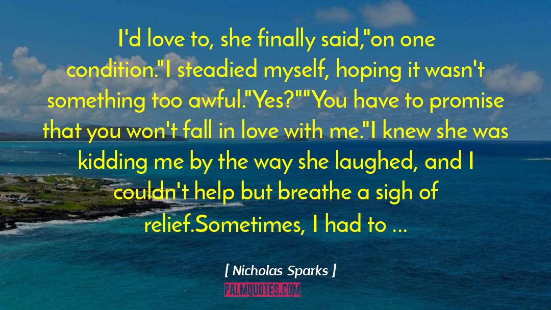 Hockey Romance quotes by Nicholas Sparks