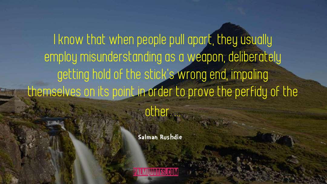Hockey Sticks quotes by Salman Rushdie