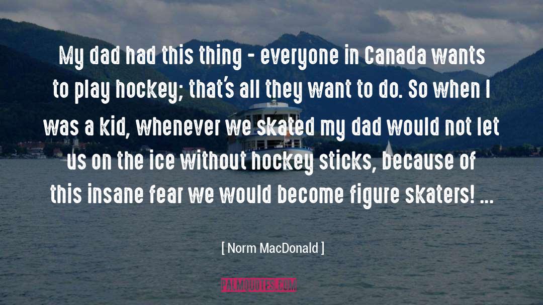 Hockey Sticks quotes by Norm MacDonald