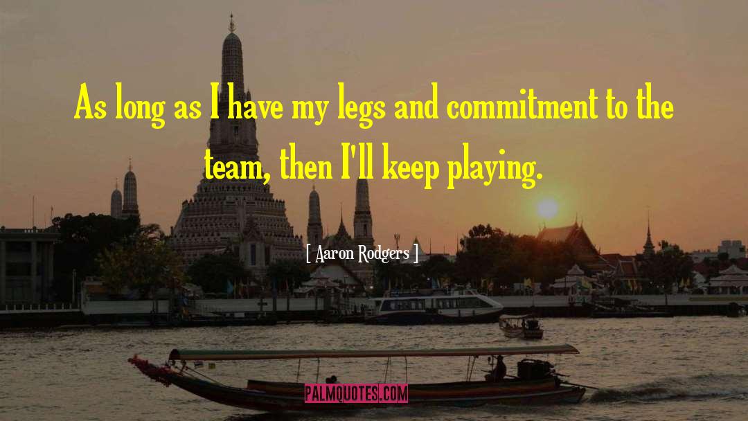 Hockey Team quotes by Aaron Rodgers
