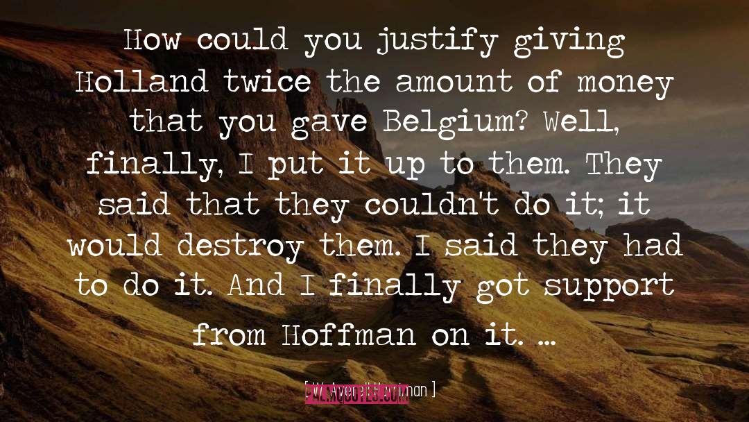 Hoffman quotes by W. Averell Harriman