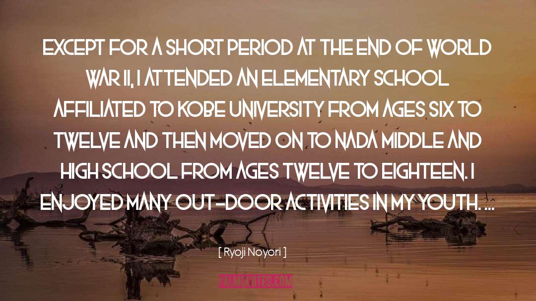 Hogh School quotes by Ryoji Noyori