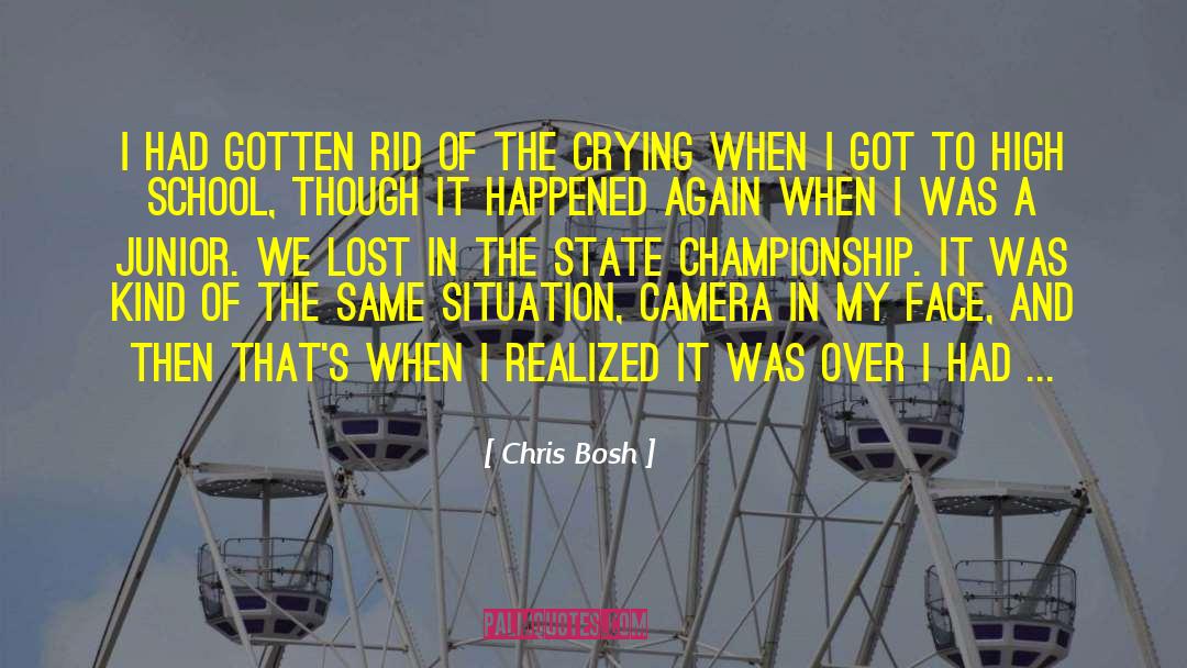 Hogh School quotes by Chris Bosh
