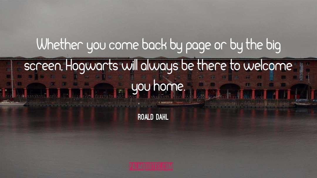 Hogwarts quotes by Roald Dahl