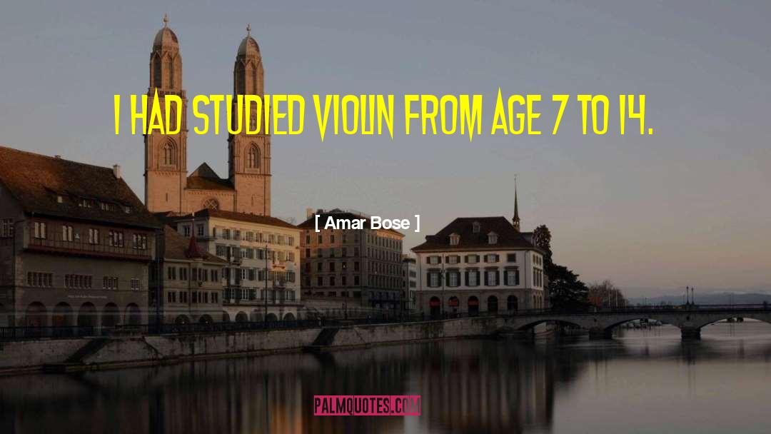 Hogwood Violin quotes by Amar Bose