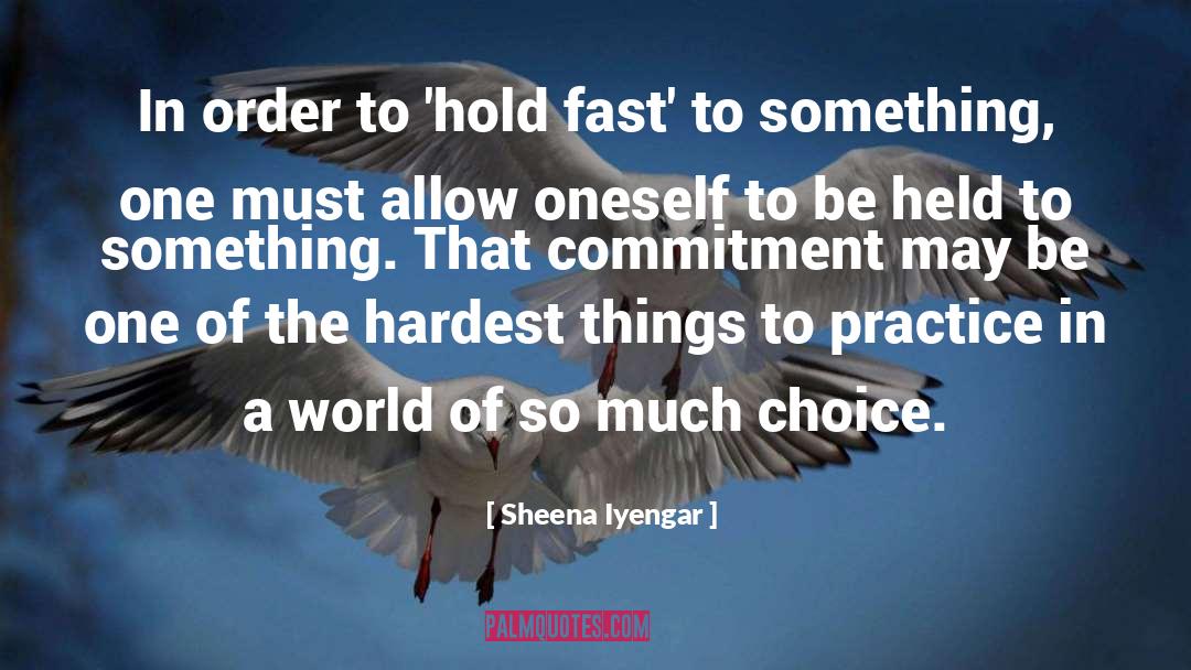 Hold Fast quotes by Sheena Iyengar