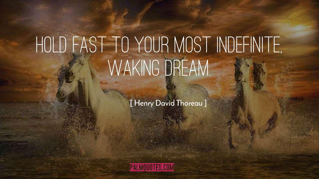 Hold Fast To Dreams quotes by Henry David Thoreau
